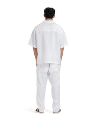 Solid Breathable Linen Boxy Shirt