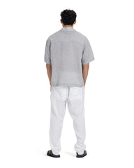 Solid Breathable Linen Boxy Shirt