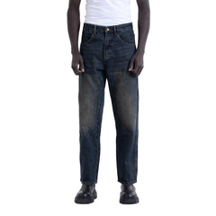 Dark Blue Washed Denim Jeans