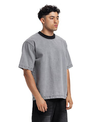 Vintage Contrast Collar Tee
