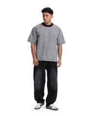 Vintage Contrast Collar Tee