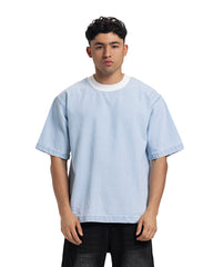 Vintage Contrast Collar Tee