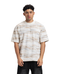 Distressed Marble Oversized Tee