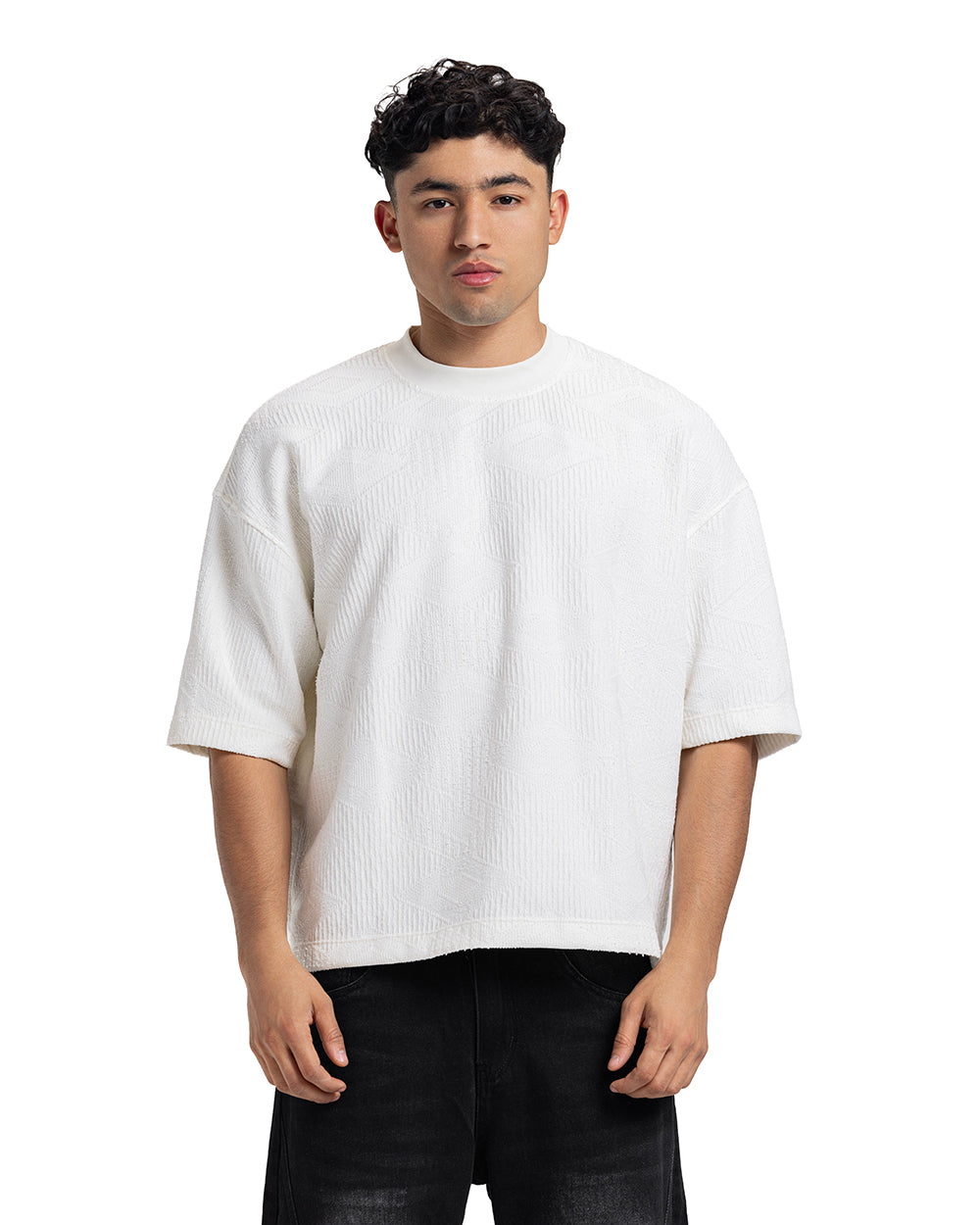 Geo Texture Oversized Tee