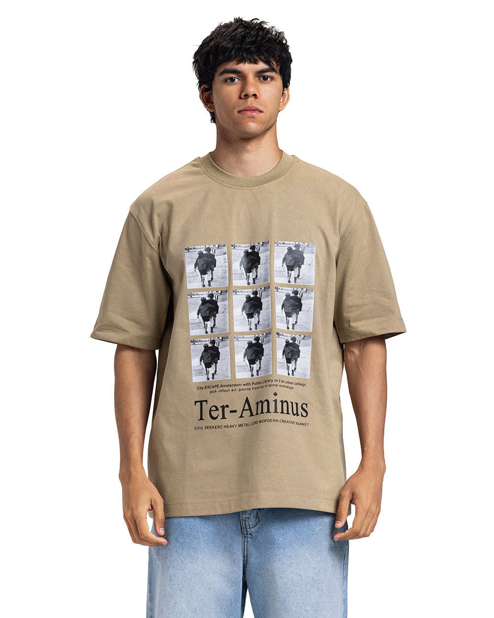 Ter-Ami Photo Grid Oversized Tee