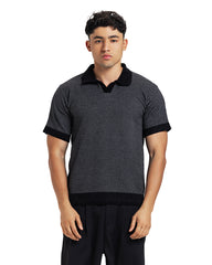 Textured Knit Polo