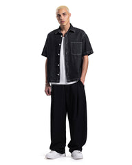 Contrast Stitch Denim Shirt