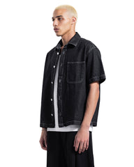 Contrast Stitch Denim Shirt