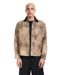 Contrast Collar Overshirt