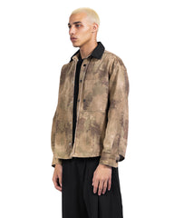 Contrast Collar Overshirt