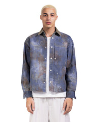 Contrast Collar Overshirt