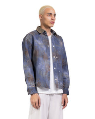 Contrast Collar Overshirt