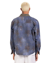 Contrast Collar Overshirt