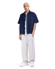 Contrast Stitch Denim Shirt