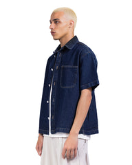 Contrast Stitch Denim Shirt