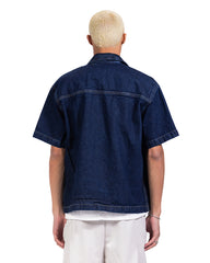 Contrast Stitch Denim Shirt