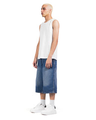 Relaxed Denim Jorts