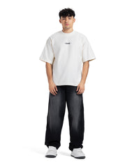 Oversized Heavyweight Black Tee - Hardcore
