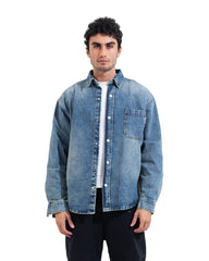 Vintage Wash Denim Overshirt