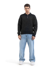 Midnight Zip Collar Knit