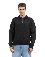 Midnight Zip Collar Knit
