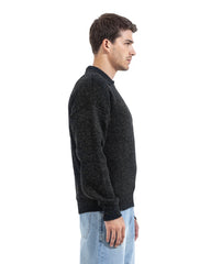 Midnight Zip Collar Knit