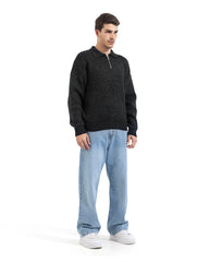 Midnight Zip Collar Knit