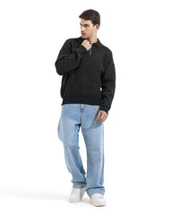 Midnight Zip Collar Knit