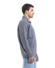 Noir Full Zip Knit Cardigan