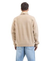 Noir Full Zip Knit Cardigan
