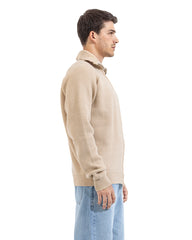 Noir Full Zip Knit Cardigan