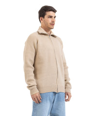 Noir Full Zip Knit Cardigan
