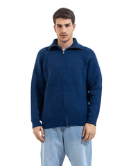 Noir Full Zip Knit Cardigan