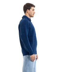 Noir Full Zip Knit Cardigan