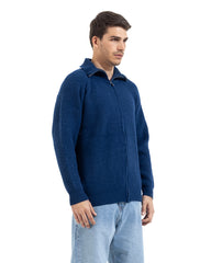 Noir Full Zip Knit Cardigan
