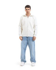 Noir Full Zip Knit Cardigan