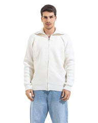 Noir Full Zip Knit Cardigan