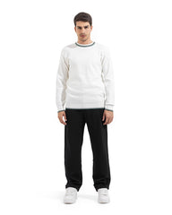 Textured Edge Knit Sweater