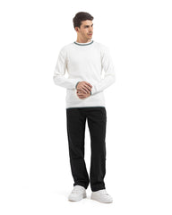 Textured Edge Knit Sweater