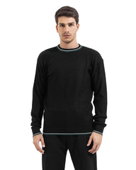 Textured Edge Knit Sweater