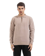Regular Relaxed Fit Knit Polo Pullover