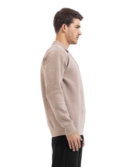 Regular Relaxed Fit Knit Polo Pullover