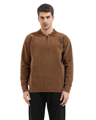 Regular Relaxed Fit Knit Polo Pullover