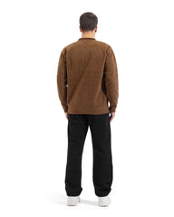 Regular Relaxed Fit Knit Polo Pullover