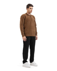 Regular Relaxed Fit Knit Polo Pullover