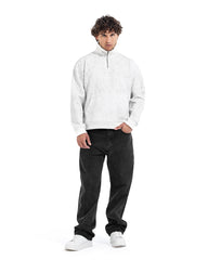Snow Wash Half-Zip Sweatshirt