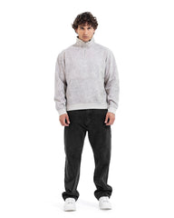 Snow Wash Half-Zip Sweatshirt