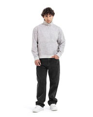 Snow Wash Half-Zip Sweatshirt