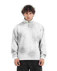 Abstract Wash Half-Zip Sweatshirt