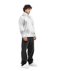 Abstract Wash Half-Zip Sweatshirt